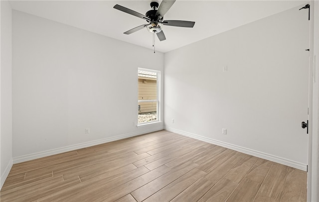6202 Olivia St, Corpus Christi, TX 78415 - spare room featuring light wood-type flooring and ceiling fan