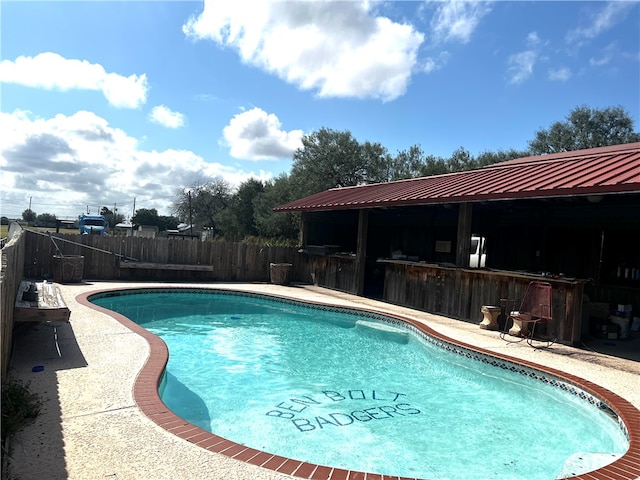 view of pool