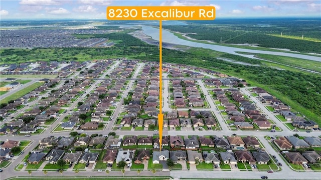 8230 Excalibur, Corpus Christi, TX 78414 - aerial view of property's location with a large body of water and nearby suburban area