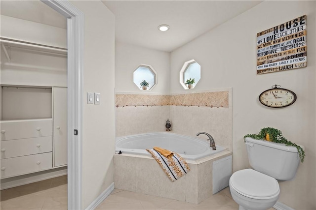8230 Excalibur, Corpus Christi, TX 78414 - full bathroom featuring a bath, tile patterned flooring, and a closet