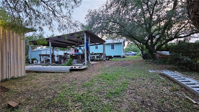 10200 Shane Dr, Corpus Christi, TX 78410 - view of yard featuring a wooden deck