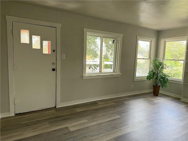 624 E Kenedy Ave, Kingsville, TX 78363 - entryway featuring wood finished floors and a textured ceiling