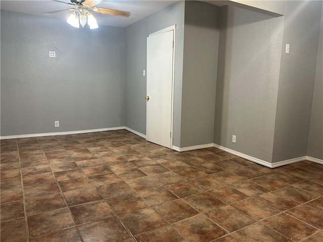 1705 Sherman St, Corpus Christi, TX 78416 - spare room with ceiling fan and baseboards