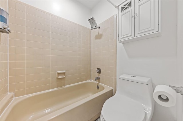 13731 Tajamar St, Corpus Christi, TX 78418 - bathroom featuring shower / bathtub combination and toilet