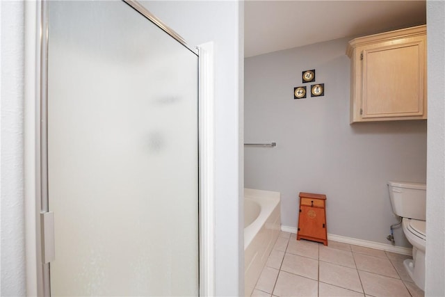 3829 Brockhampton Ct, Corpus Christi, TX 78414 - full bath with tile patterned floors, a stall shower, and a garden tub
