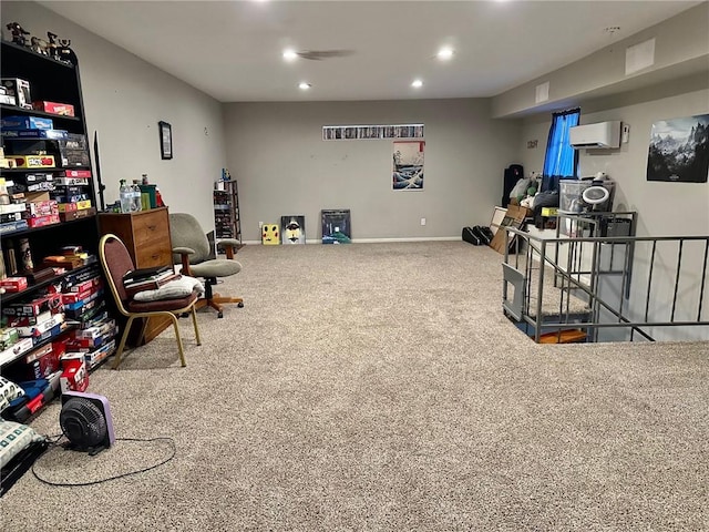 4117 Cork Dr, Corpus Christi, TX 78413 - recreation room featuring carpet and recessed lighting