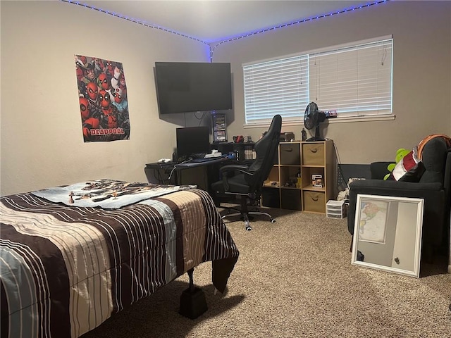 4117 Cork Dr, Corpus Christi, TX 78413 - carpeted bedroom featuring a desk
