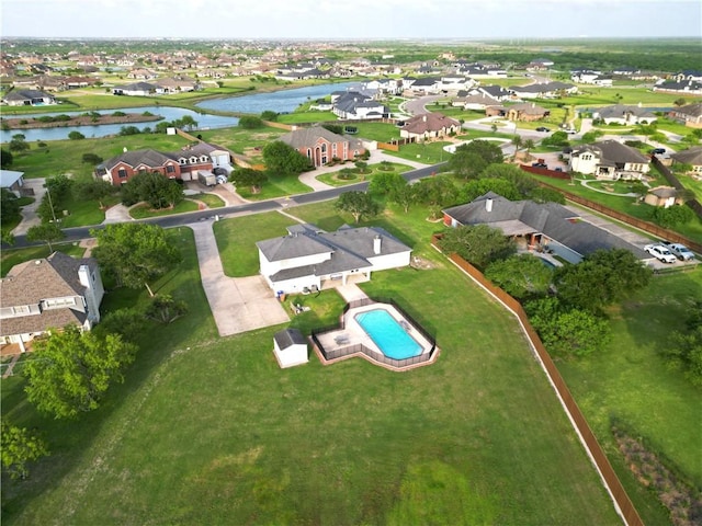 6041 King Trl, Corpus Christi, TX 78414 - view of property location featuring a large body of water, nearby suburban area, and a pool area