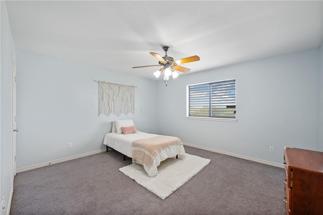 6041 King Trl, Corpus Christi, TX 78414 - bedroom with carpet flooring, ceiling fan, and baseboards