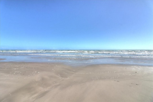 property view of water with a beach view