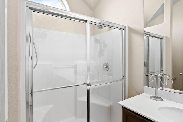 7418 Oshman Dr, Corpus Christi, TX 78414 - bathroom featuring vanity and a stall shower
