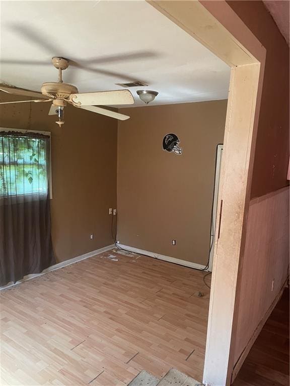 4490 Irene St, Beaumont, TX 77705 - empty room featuring light wood-type flooring and a ceiling fan