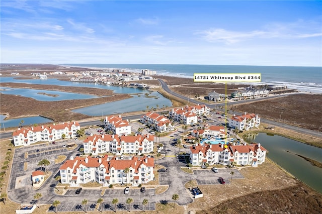 14721 Whitecap Blvd Unit 344, Corpus Christi, TX 78418 - aerial view of property and surrounding area with a large body of water
