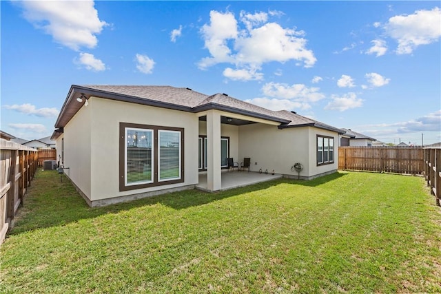 4133 Midlands St, Corpus Christi, TX 78414 - back of house featuring a patio area, a fenced backyard, and stucco siding