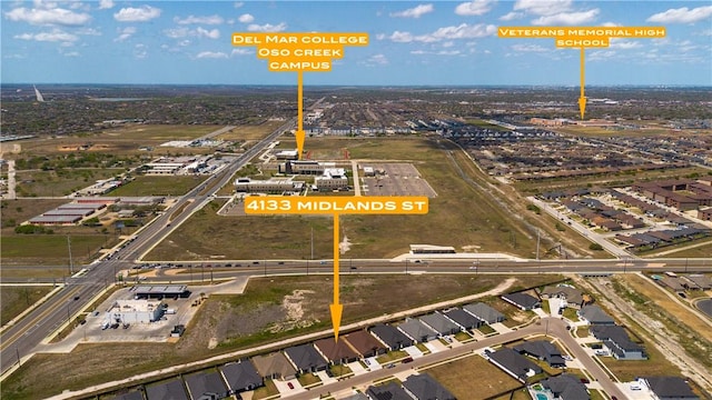 4133 Midlands St, Corpus Christi, TX 78414 - aerial overview of property's location