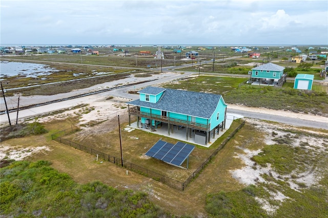 bird's eye view with a rural view