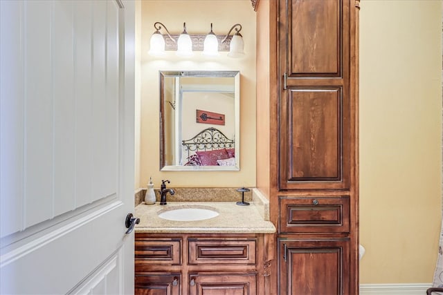 bathroom featuring vanity