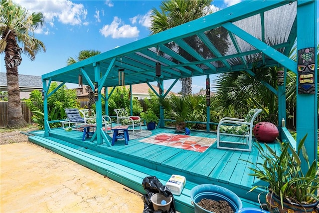 15718 Escapade St, Corpus Christi, TX 78418 - view of deck