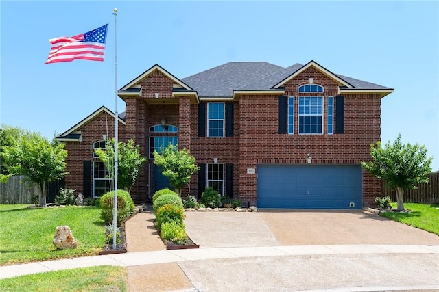 5710 Neustadt Dr, Corpus Christi, TX 78414 - view of front of property with driveway, a garage, and brick siding