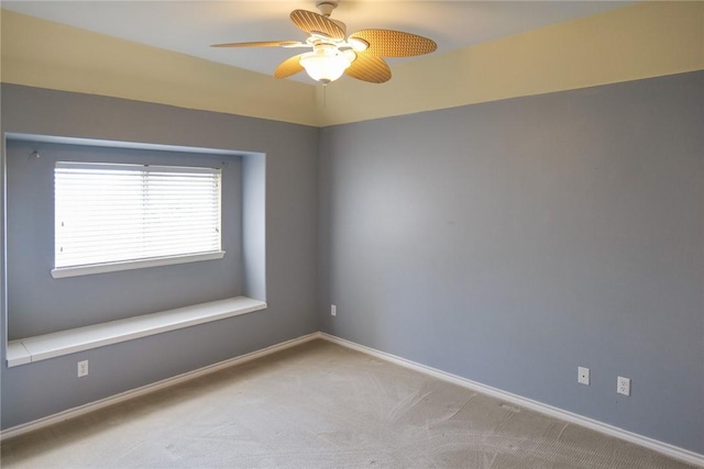 5710 Neustadt Dr, Corpus Christi, TX 78414 - empty room with carpet, ceiling fan, and baseboards