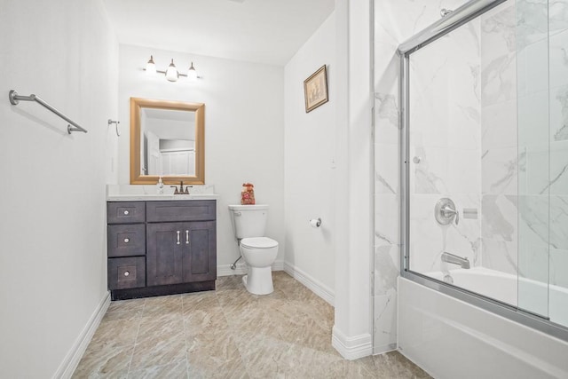 901 N Upper Broadway St Unit 203, Corpus Christi, TX 78401 - bathroom featuring vanity and bath / shower combo with glass door
