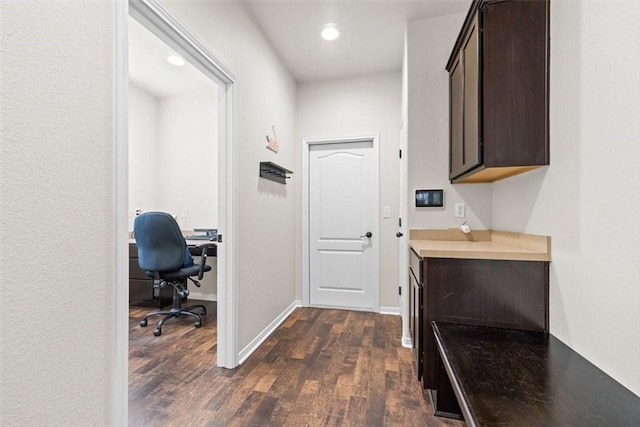 1035 Santa Catalina St, Portland, TX 78374 - office space featuring dark wood finished floors, recessed lighting, and baseboards
