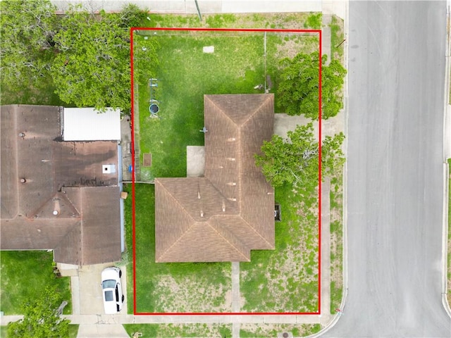 1729 Mermaid Dr, Corpus Christi, TX 78412 - aerial view of property's location with property boundaries highlighted
