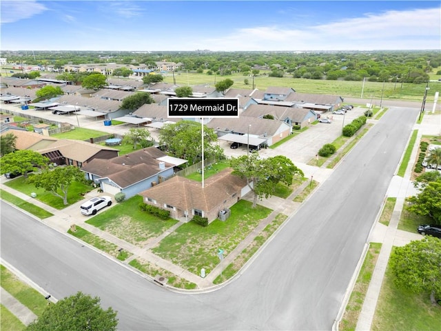 1729 Mermaid Dr, Corpus Christi, TX 78412 - aerial view of residential area