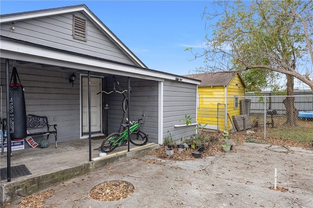 view of rear view of property