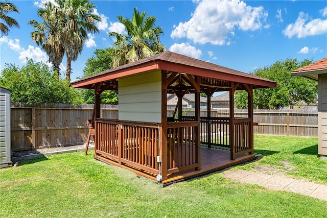5921 Tapestry Dr, Corpus Christi, TX 78414 - deck with a gazebo