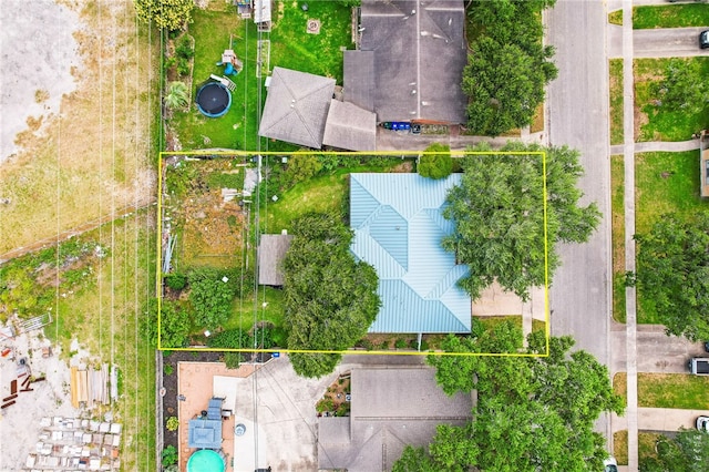 4410 Marie St, Corpus Christi, TX 78411 - aerial view of property and surrounding area featuring property parcel outlined