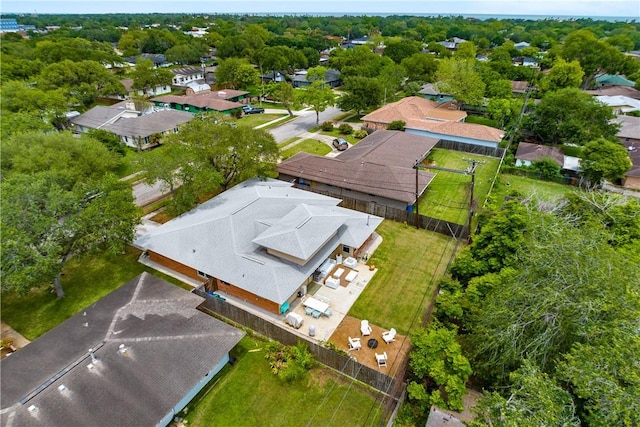 drone / aerial view featuring a residential view