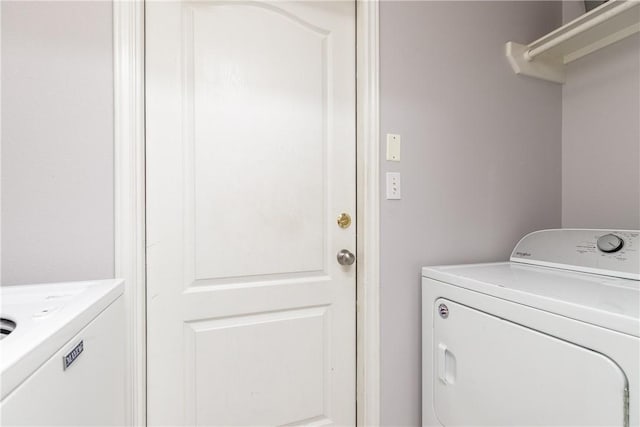 laundry area featuring washer and dryer