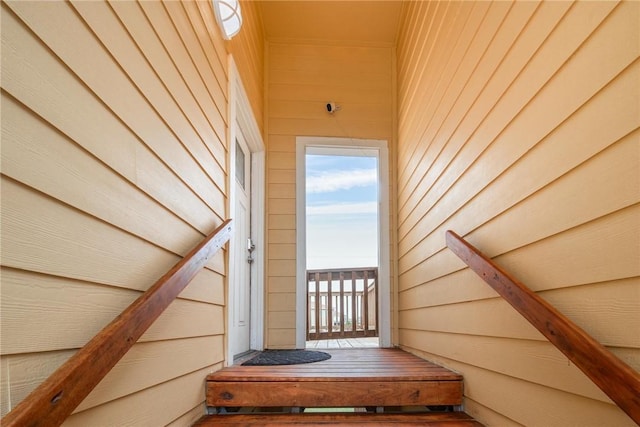 view of staircase