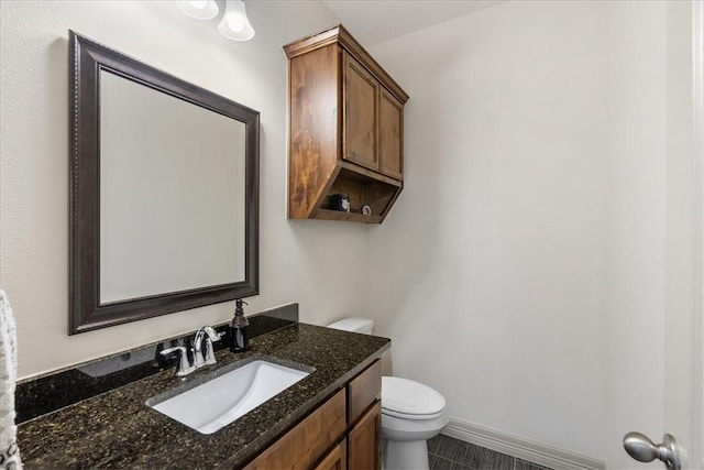 1805 Bay Landing Dr, Portland, TX 78374 - half bathroom featuring toilet and vanity