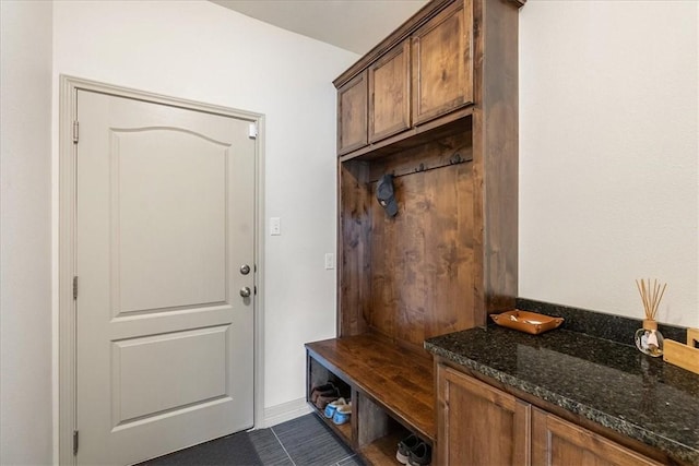 1805 Bay Landing Dr, Portland, TX 78374 - mudroom with dark tile patterned floors