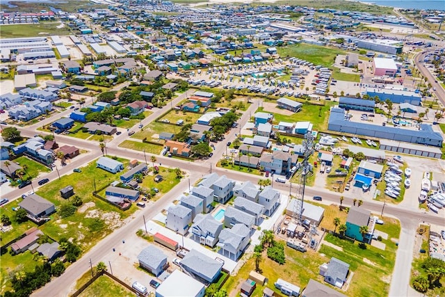 aerial view featuring a residential view