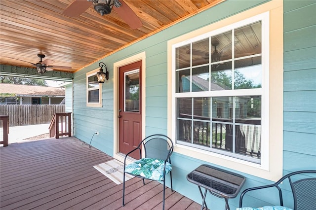 123 Bishop Rd, Rockport, TX 78382 - porch featuring ceiling fan
