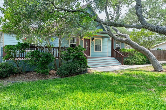 123 Bishop Rd, Rockport, TX 78382 - view of front of property featuring covered porch