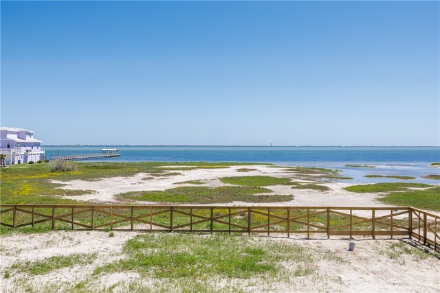 water view featuring a beach view