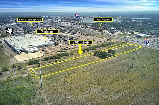 3701 Ih 69 Access Hwy, Corpus Christi, TX 78410 - view of property location with property parcel outlined