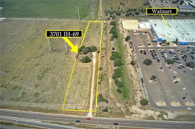3701 Ih 69 Access Hwy, Corpus Christi, TX 78410 - aerial view of property's location featuring property parcel outlined