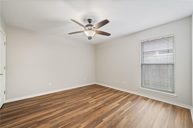 2602 Windhollow Dr, Corpus Christi, TX 78414 - empty room with wood finished floors and ceiling fan