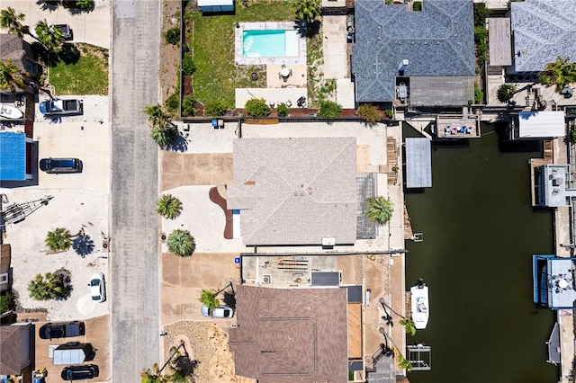 13853 Topsail St, Corpus Christi, TX 78418 - aerial overview of property's location featuring a nearby body of water and a pool