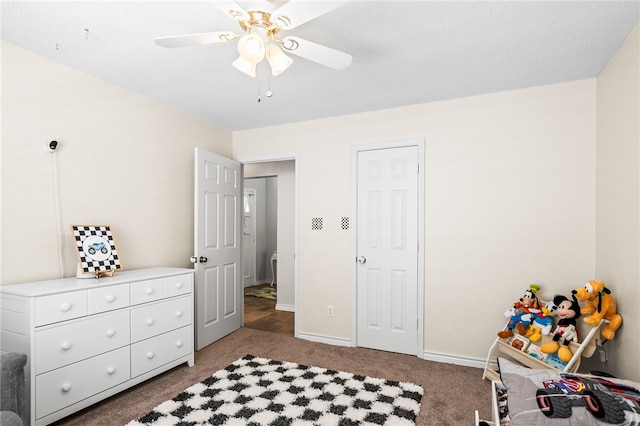 13853 Topsail St, Corpus Christi, TX 78418 - bedroom with carpet floors and ceiling fan