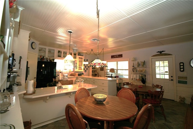 view of dining area