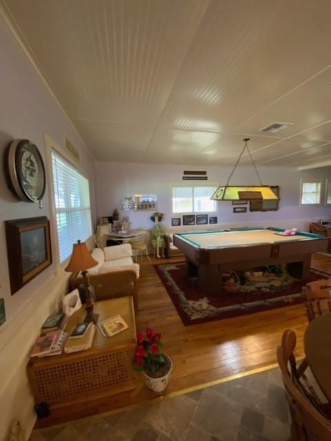 25006 Tuckers Trl, Mathis, TX 78368 - rec room featuring billiards table and wood finished floors
