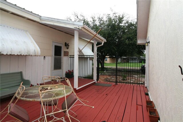 25006 Tuckers Trl, Mathis, TX 78368 - view of wooden deck