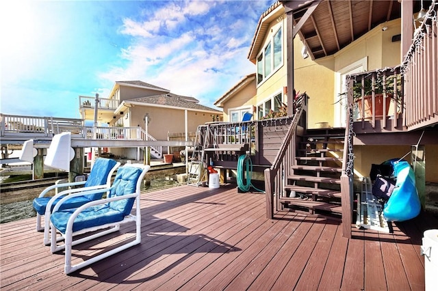 15362 Isabella Ct, Corpus Christi, TX 78418 - deck featuring stairway