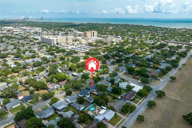 909 Cunningham St, Corpus Christi, TX 78411 - view of property location featuring a large body of water and nearby urban area